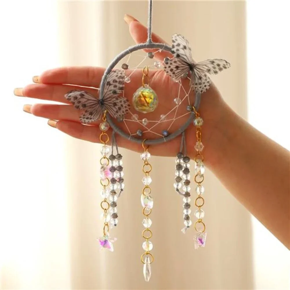 Butterfly Small Dream Catchers with Crystals